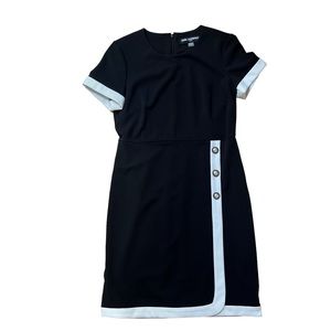 Karl Lagerfeld Black and White Dress Size 10